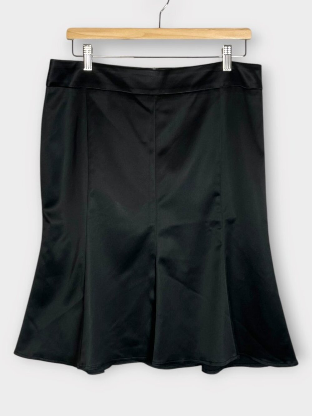 MEXX Black A-Line Flared Skirt Women's US 12 Fully Lined Back Zip Dressy